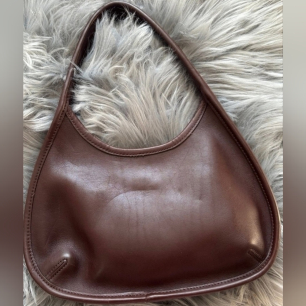 Vintage Coach Leather Ergo Mini 9027 Shoulder Bag Mahogany Small - Picture 2 of 7